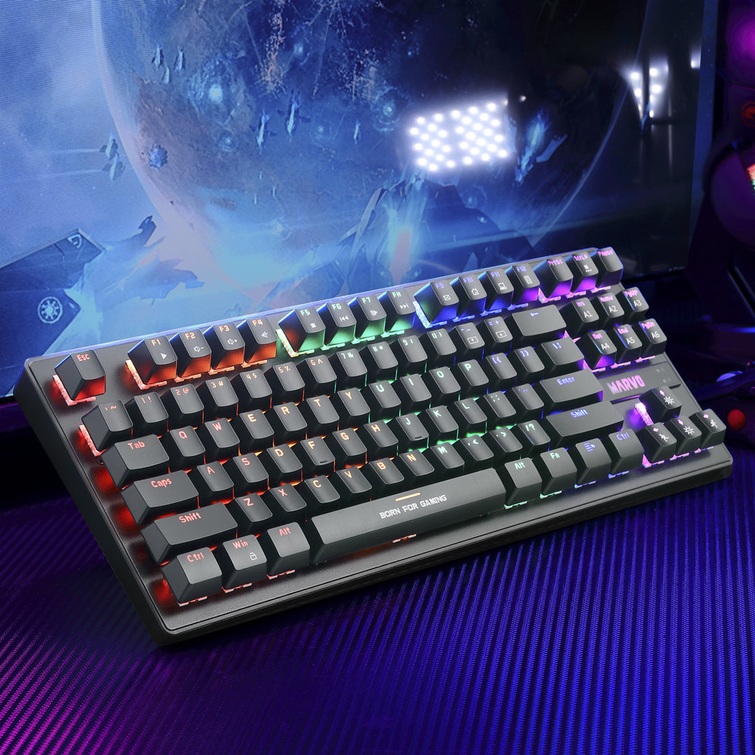 Teclado Mecánico Compacto Gaming Marvo KG901 - OUTLET