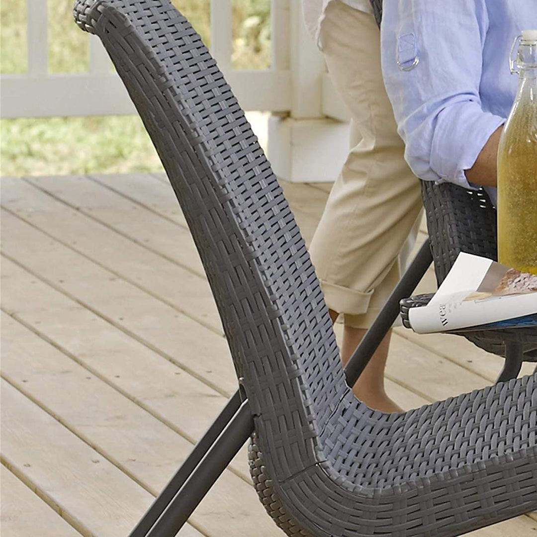 Set Sillas y mesa de jardín Keter Rio (3 piezas) Grafito