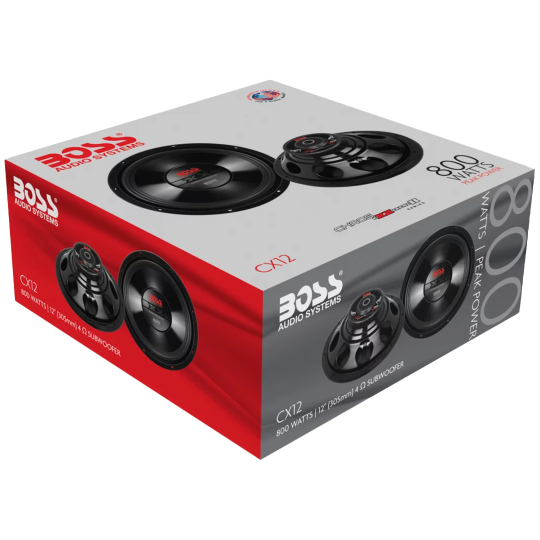 Subwoofer 12" Bobina Simple BOSS CX12 - OUTLET