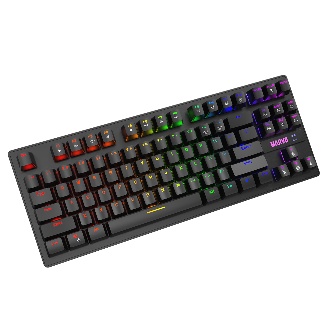 Teclado Mecánico Compacto Gaming Marvo KG901 - OUTLET