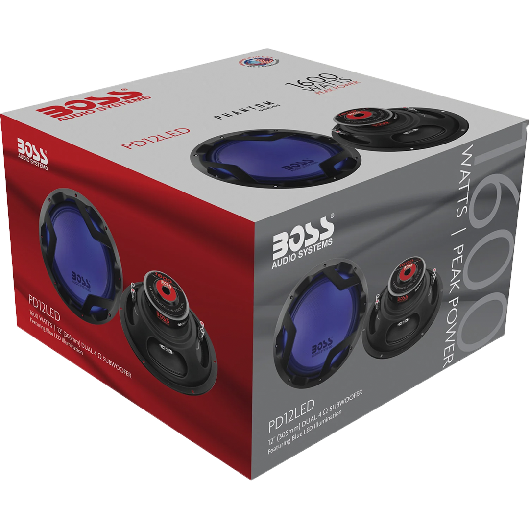 Subwoofer 12" BOSS PD12LED
