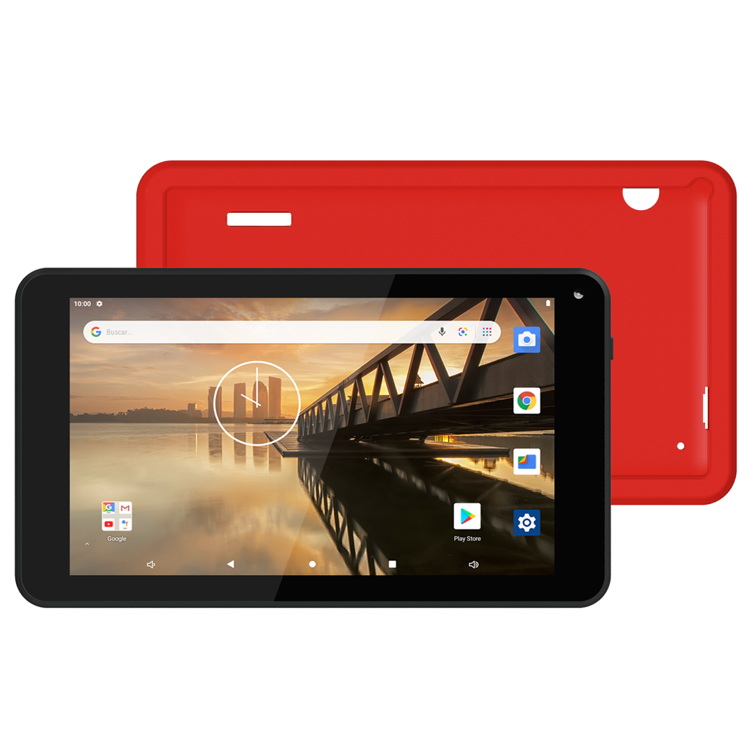 Tablet HDC H7 ONE con Funda de Silicona Roja - OUTLET