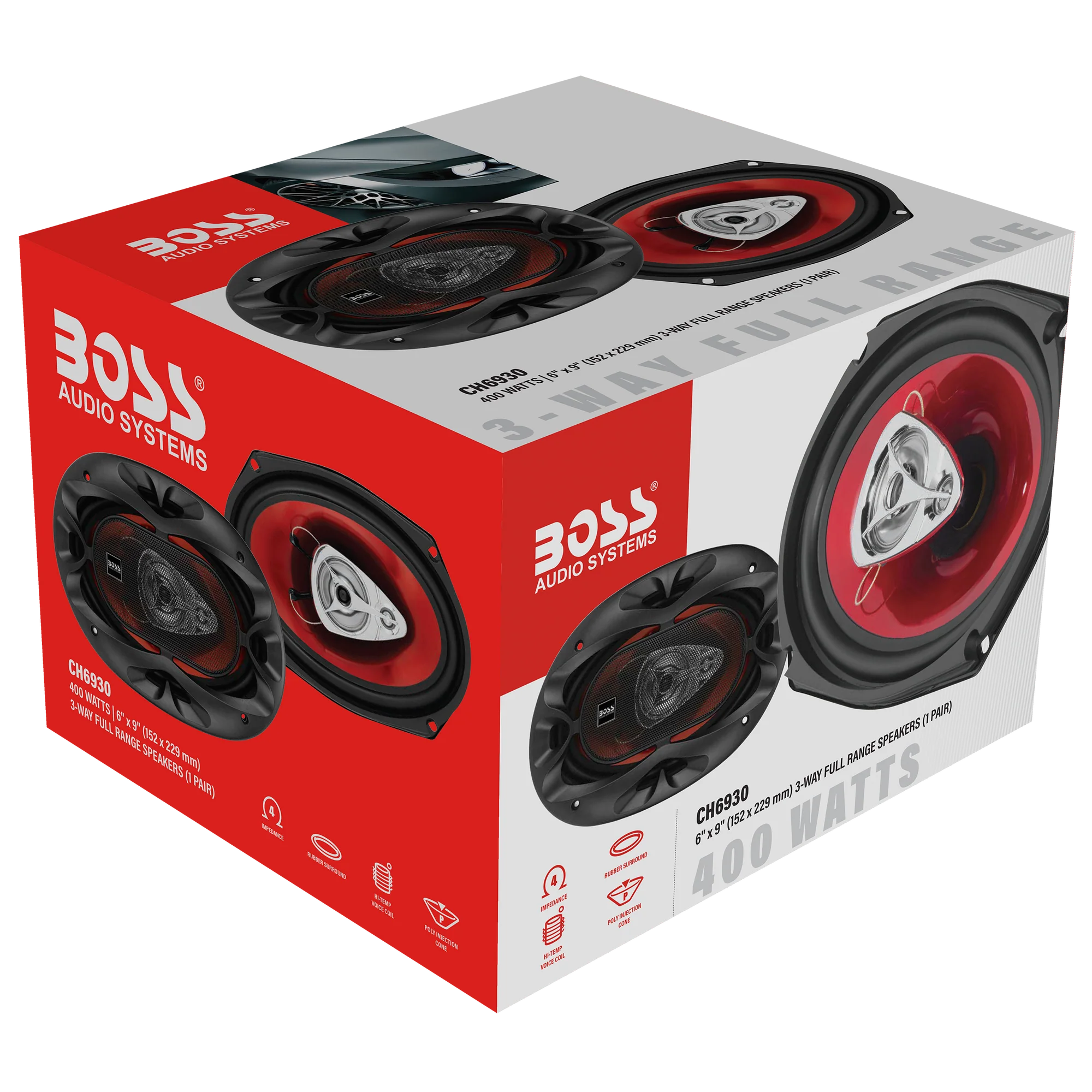 Parlante 6" x 9" Boss CH6930 Chaos Series