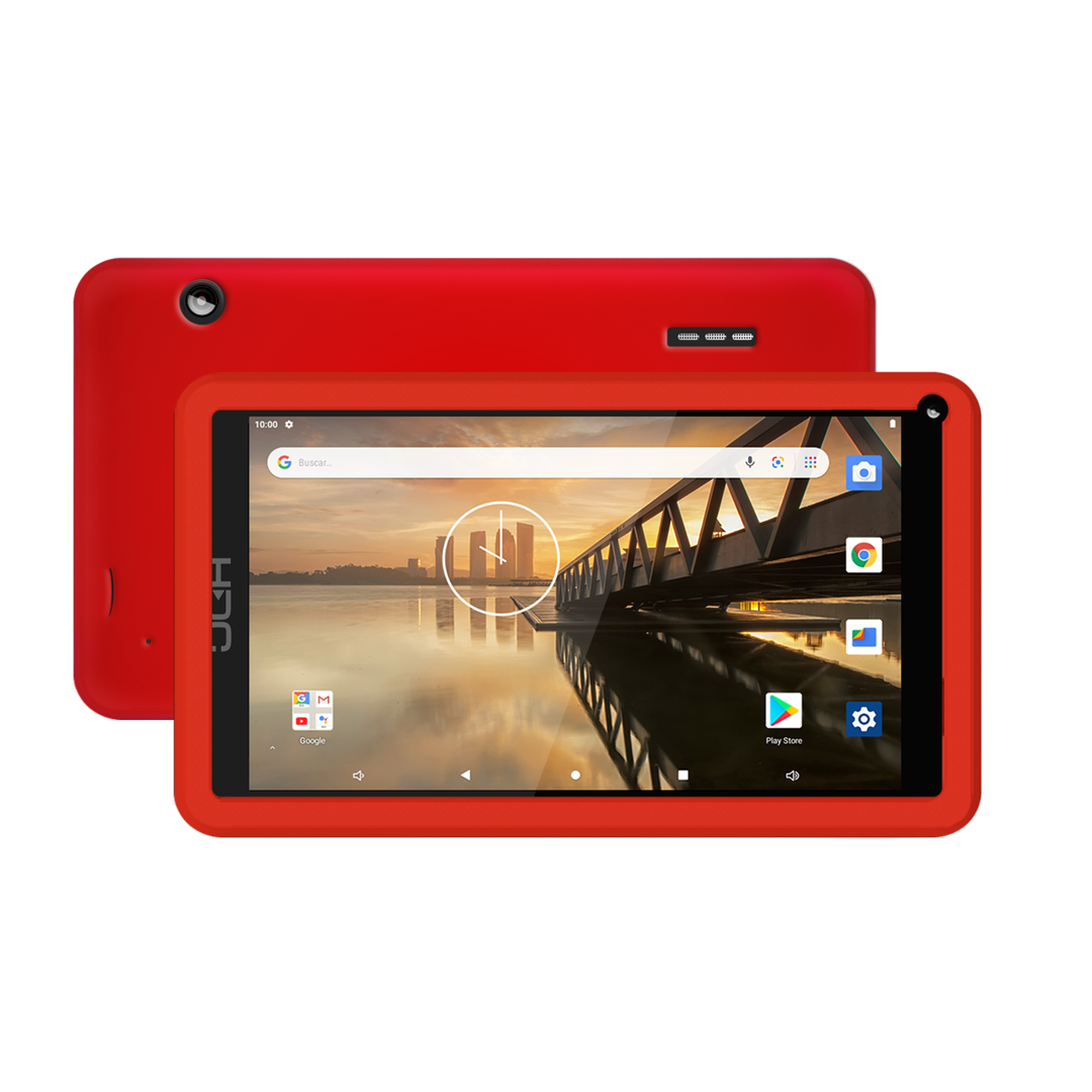 Tablet HDC H7 ONE con Funda de Silicona Roja - OUTLET
