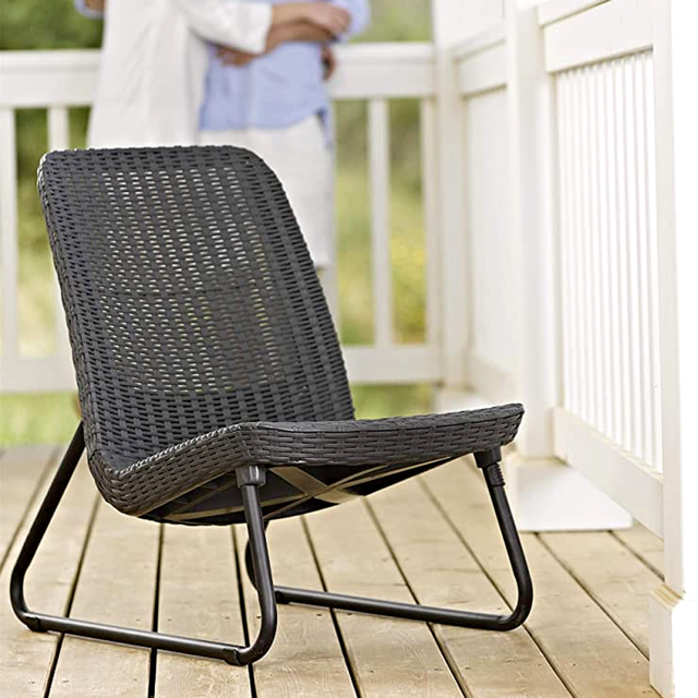 Set Sillas y mesa de jardín Keter Rio (3 piezas) Grafito