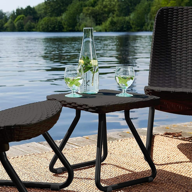 Set Sillas y mesa de jardín Keter Rio (3 piezas) Grafito