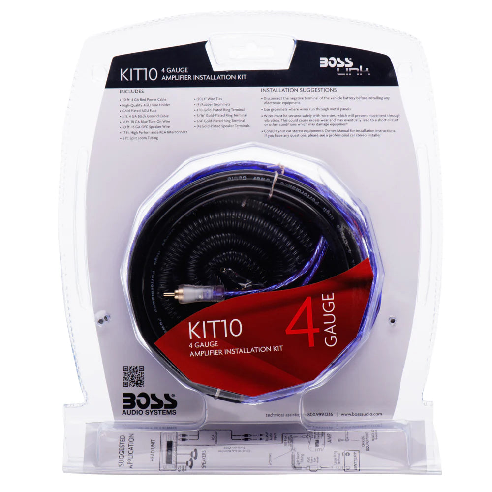 KIT DE INSTALACIÓN DE AMPLIFICADOR BOSS KIT10