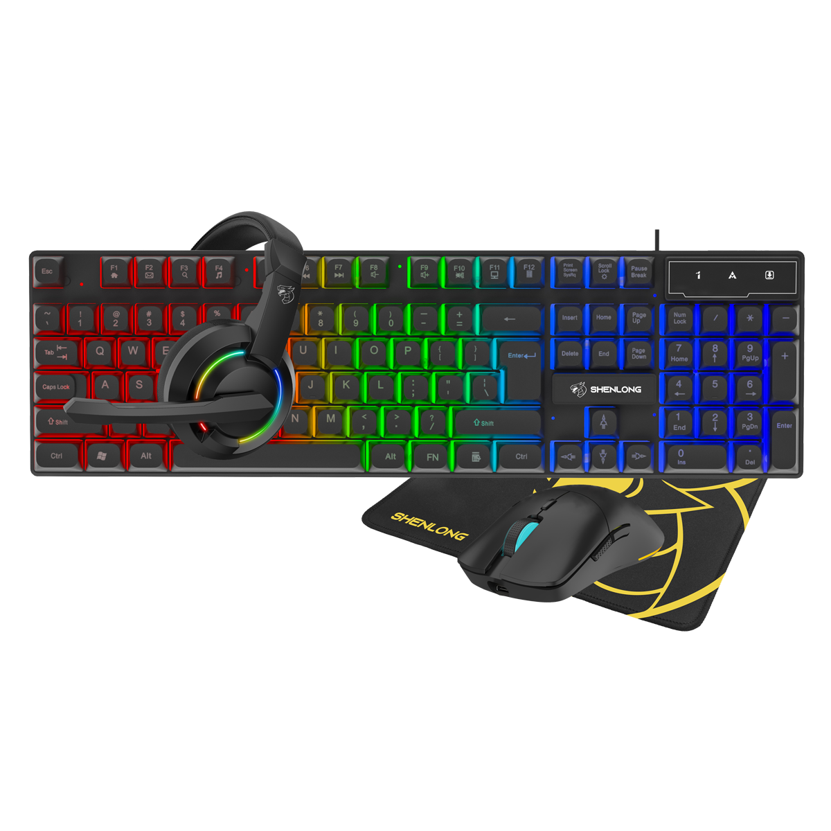Set Gaming 4 en 1 Shenlong C4100