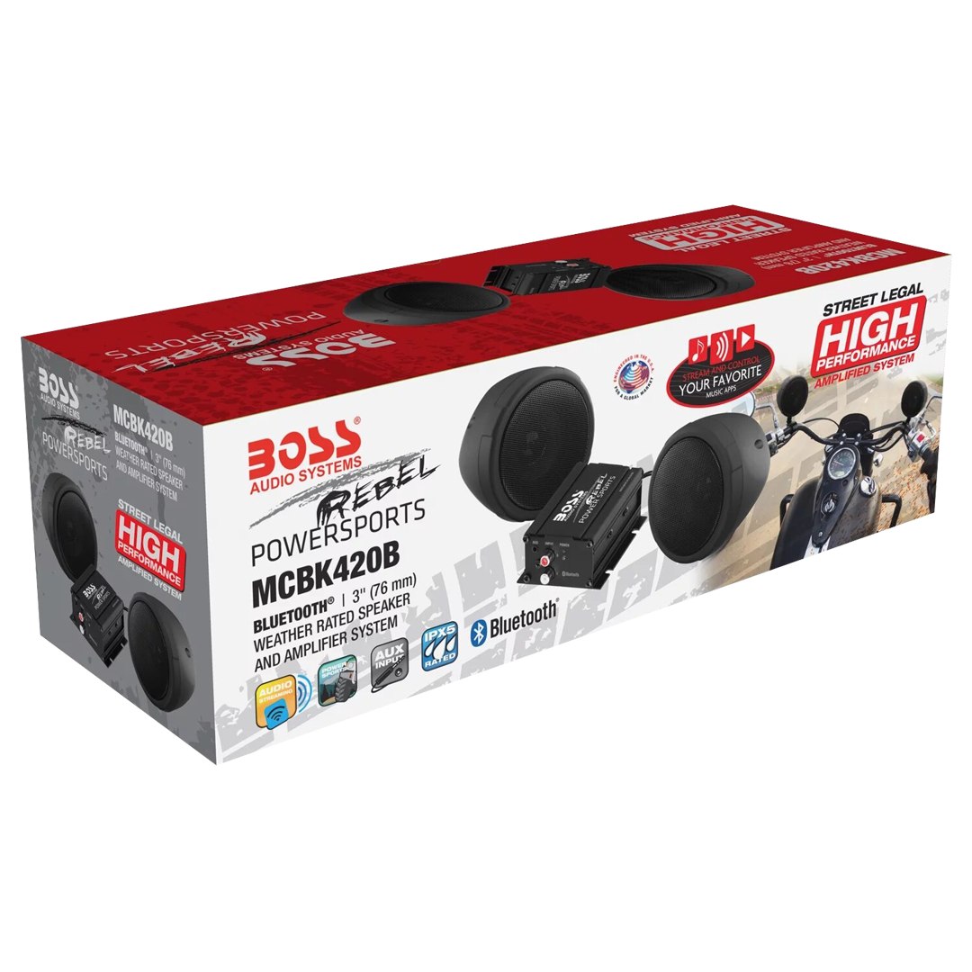 Parlante para motos 3" BOSS  MCBK420B