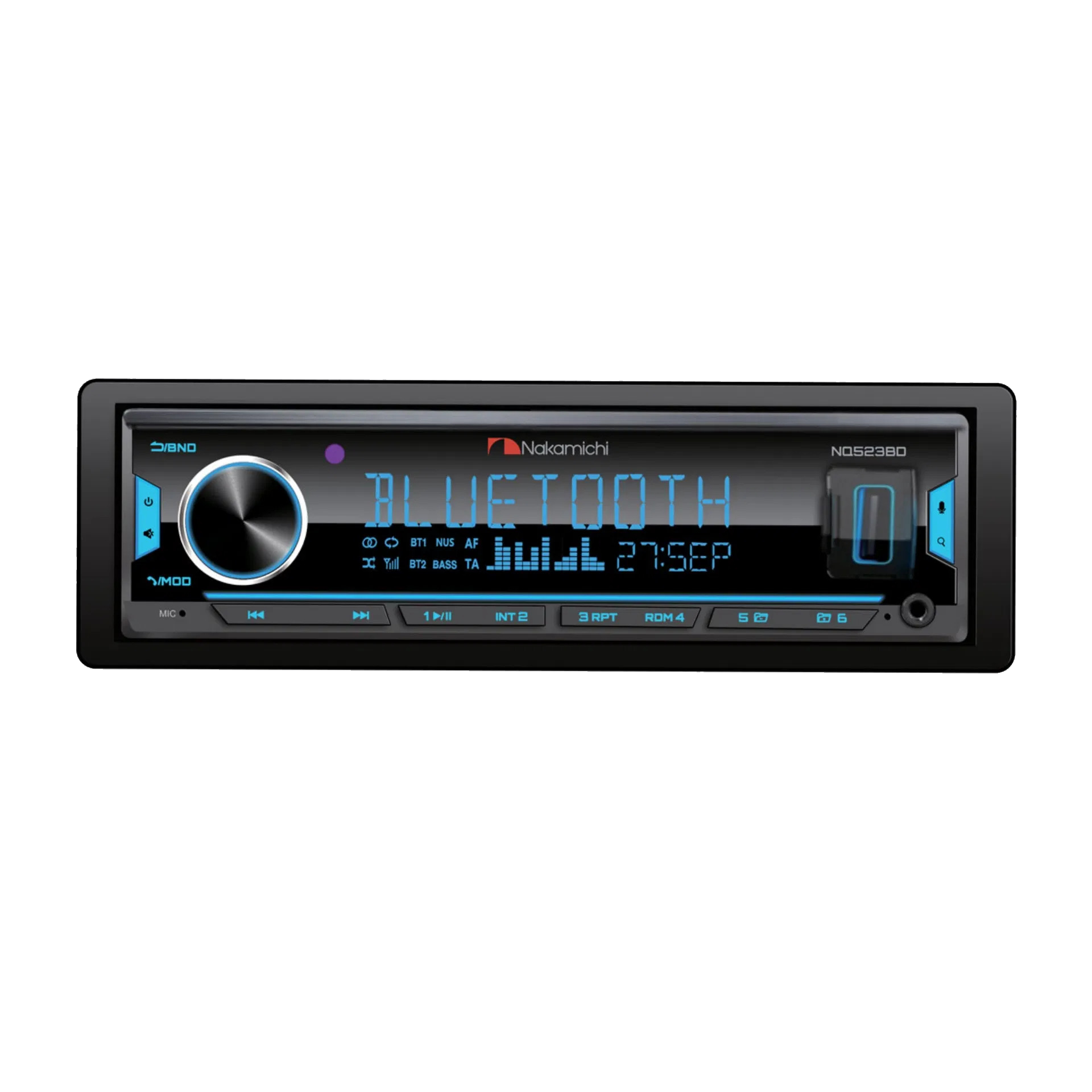 Stereo Nakamichi NQ523BD Single Din