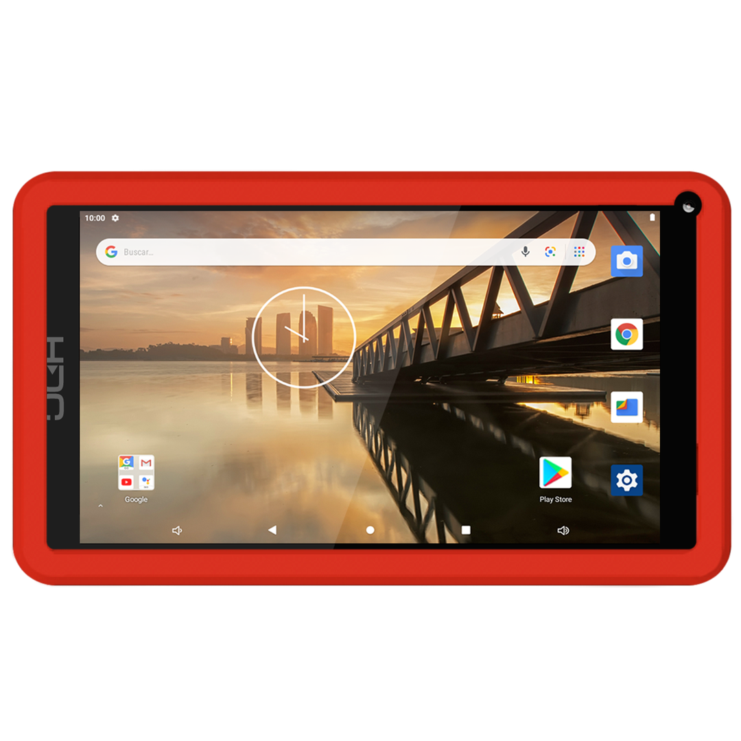 Tablet HDC H7 ONE con Funda de Silicona Roja - OUTLET